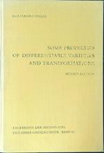 Some properties of differentiable varieties and transformations
