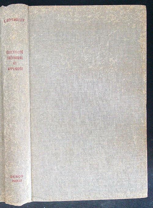 Electricitè theorique et appliquee - copertina