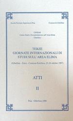 Terze giornate internazionali di studi sull'area elima. Atti II