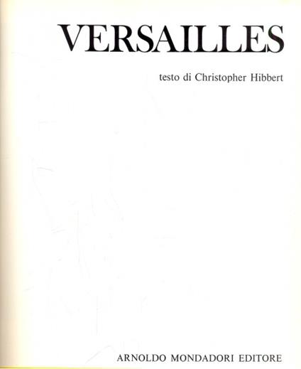 Versailles - Christopher Hibbert - copertina