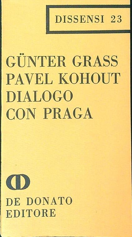 Dialogo con Praga - Gunter Grass - copertina