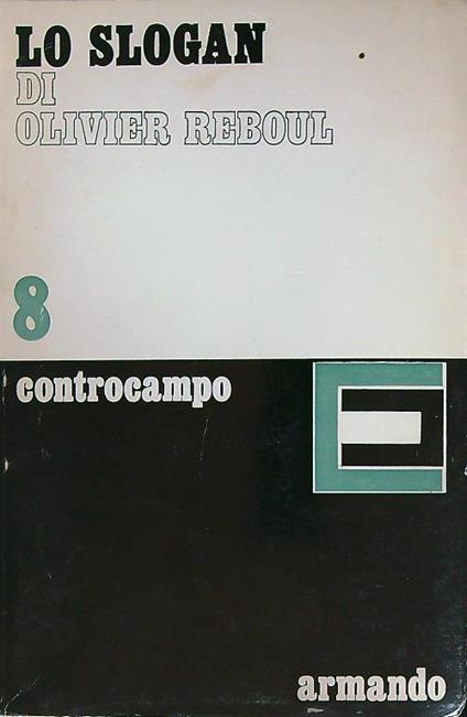 Lo slogan - Olivier Reboul - copertina