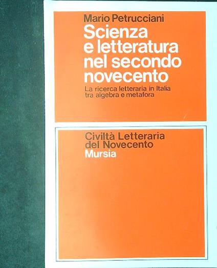 Scienza e letteratura nel secondo Novecento - Mario Petrucciani - copertina