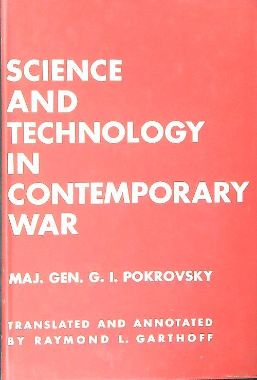 Science and technology in contemporary war - copertina