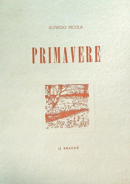 Primavere - Alfredo Nicola - copertina