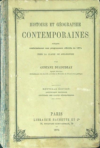 Histoire et geographie - copertina