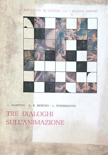 Tre dialoghi sull'animazione - copertina