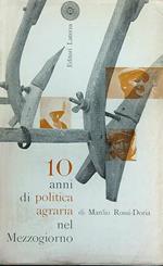 10 anni di politica agraria nel Mezzogiorno