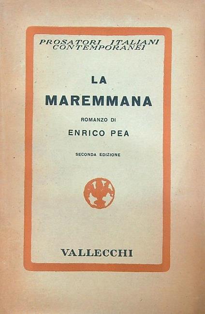 La maremmana - Enrico Pea - copertina