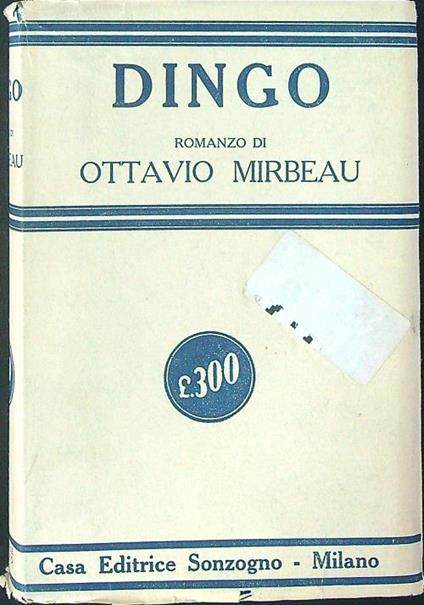 Dingo - Ottavio Mirbeau - copertina