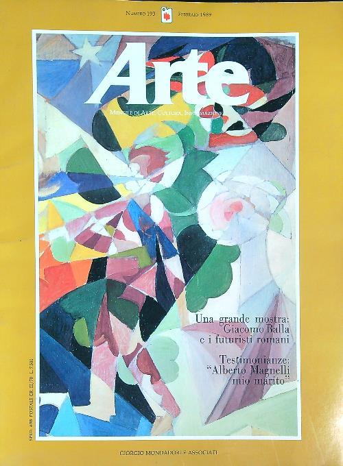 Arte 193 / 1989 - copertina