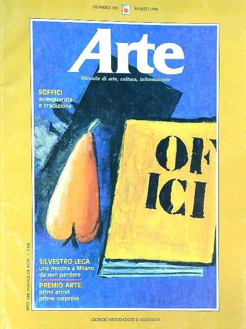 Arte 183/1988 - copertina