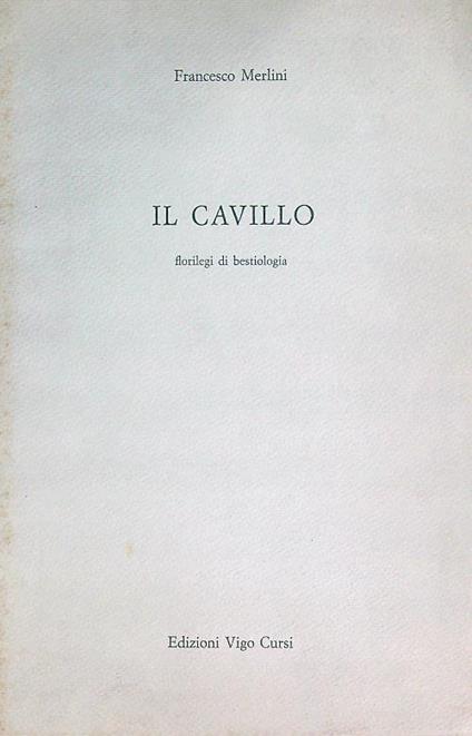 Il cavillo - Francesco Merlini - copertina