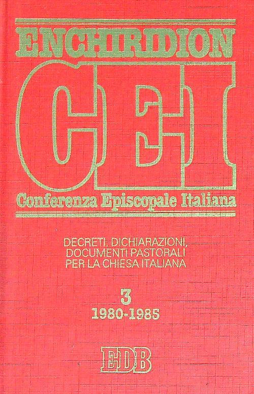 Enchiridion CEI 3 /1980-1985 - copertina