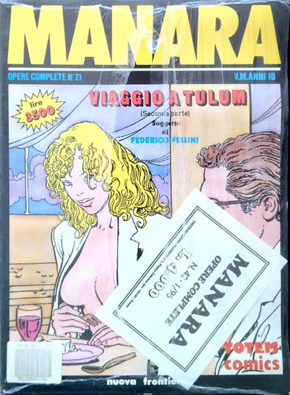 Viaggio a tulum (seconda parte) - Millo Manara - copertina