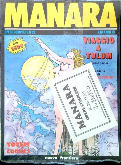 Viaggio a tulum (prima parte) - Milo Manara - copertina