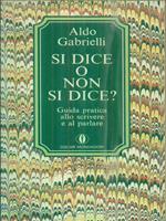 Si dice o non si dice?