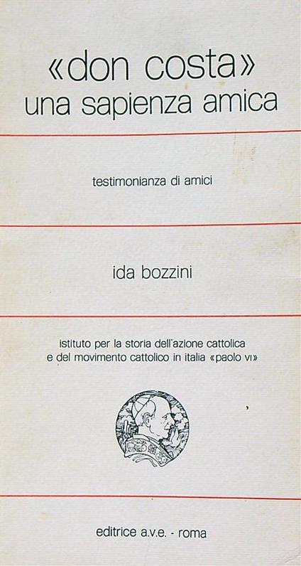 Don costa una sapienza amica - Ida Bozzini - copertina