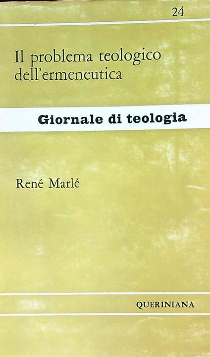 Il problema teologico dell'ermeneutica - Rene Marle - copertina