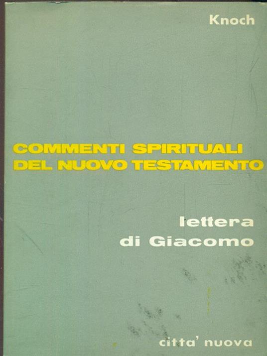 Lettera di Giacomo - Otto Knoch - copertina