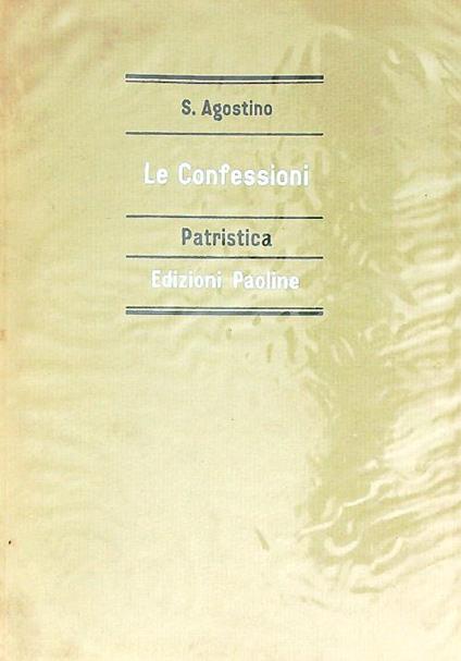 Le confessioni - S. Agostino - copertina