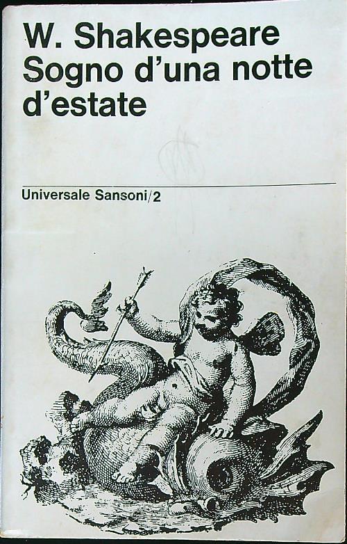 Sogno d'una notte d'estate - W. Shakespeare - copertina