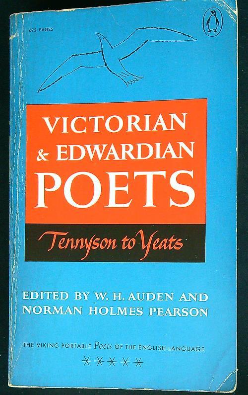 Victorian and Edwardian. Tennyson to Yeats  - W.H. Auden - copertina
