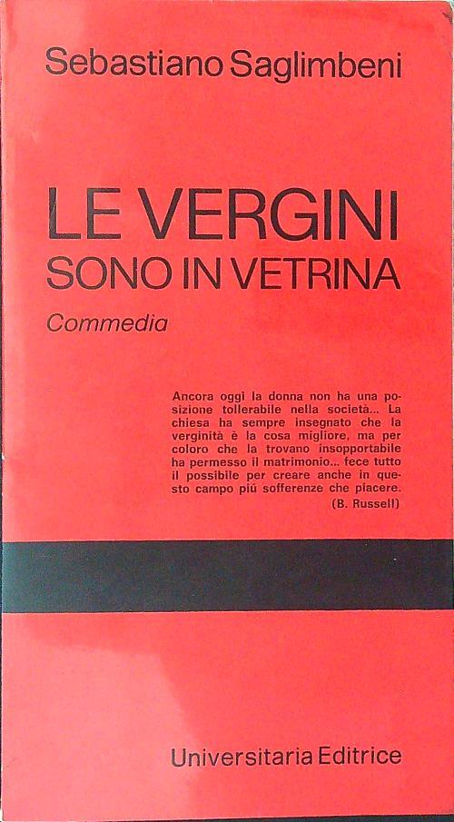 Le  vergini sono in vetrina - Sebastiano Saglimberti - copertina