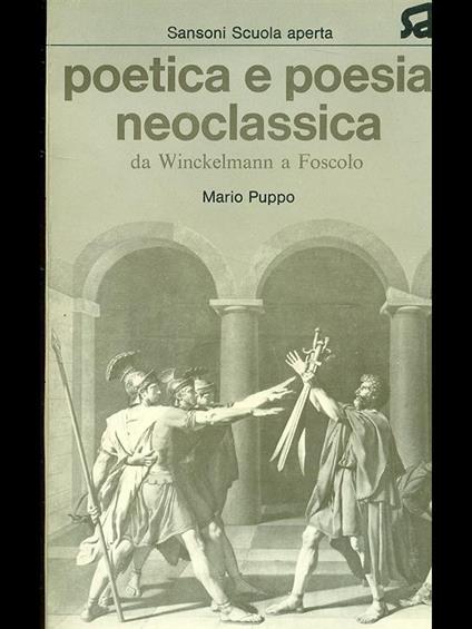 Poetica e poesia neoclassica - Mario Puppo - copertina