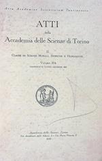 Atti della Accademia delle Scienze di Torino II Vol 104/ Fasc II /1970