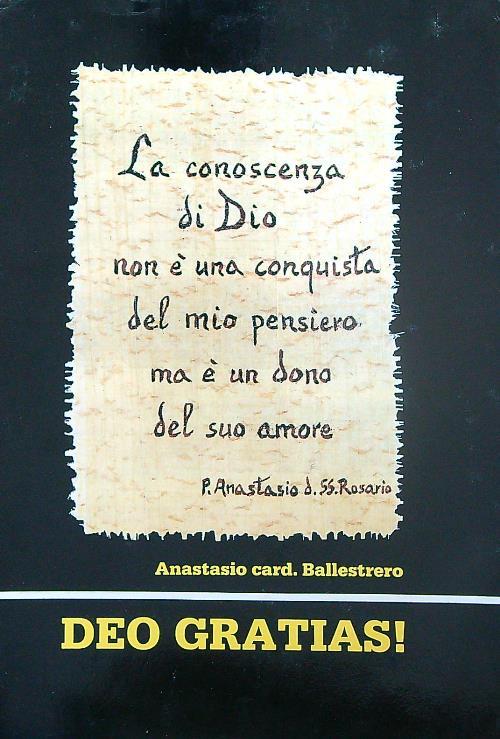 Deo Gratias! - Anastasio Ballestrero - copertina