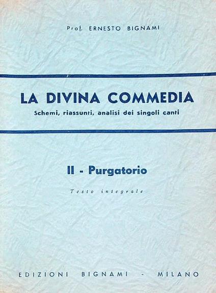 La divina commedia Purgatorio - Ernesto Bignami - copertina