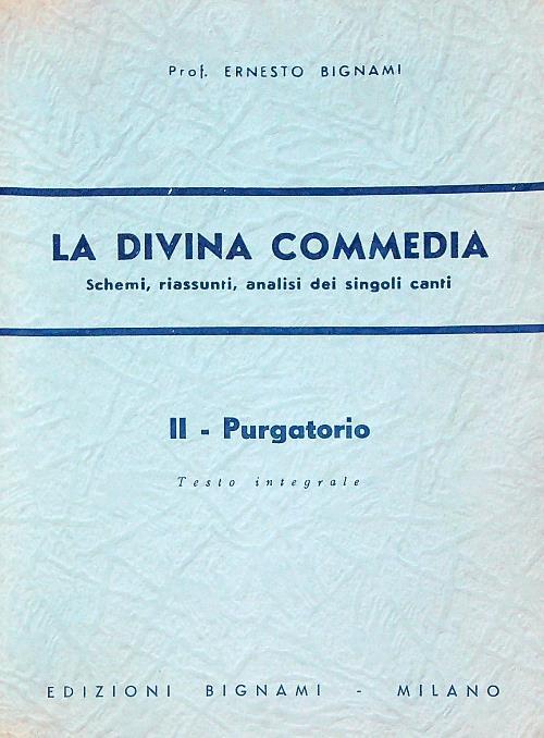 La divina commedia Purgatorio - Ernesto Bignami - copertina