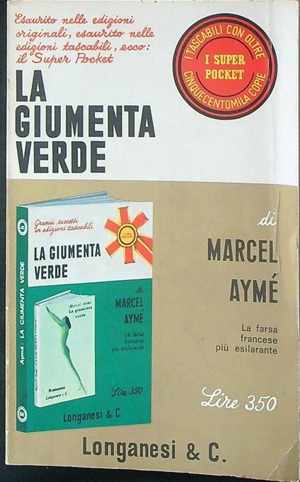 La  giumenta verde - Marcel Aymè - copertina
