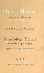 Semeiotica Medica normale e patologica