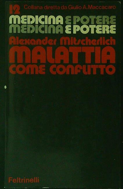 Malattia come conflitto - Alexander Mitscherlich - copertina