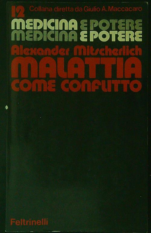 Malattia come conflitto - Alexander Mitscherlich - copertina