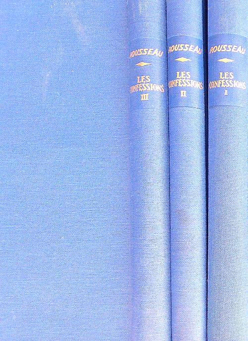 Les confessions. 3vv - Rousseau - copertina