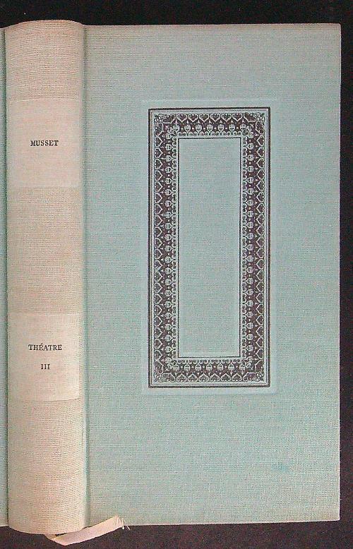 Theatre III - Musset - copertina