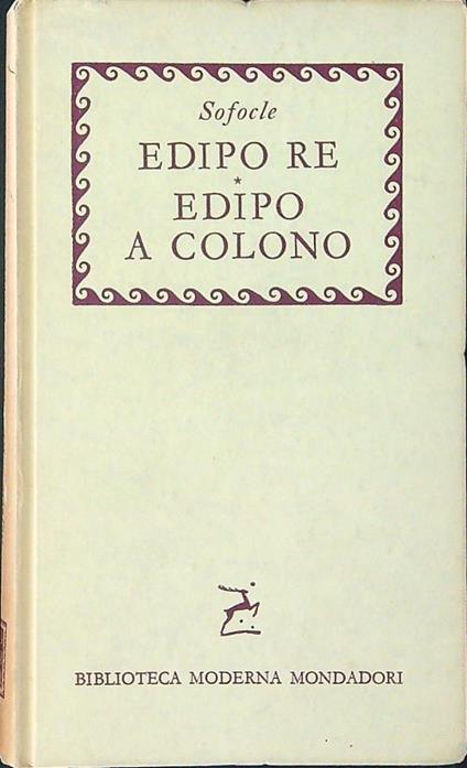 Edipo Re Edipo a Colono - Sofocle - copertina
