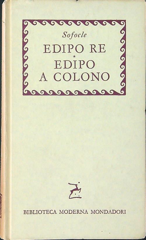Edipo Re Edipo a Colono - Sofocle - copertina