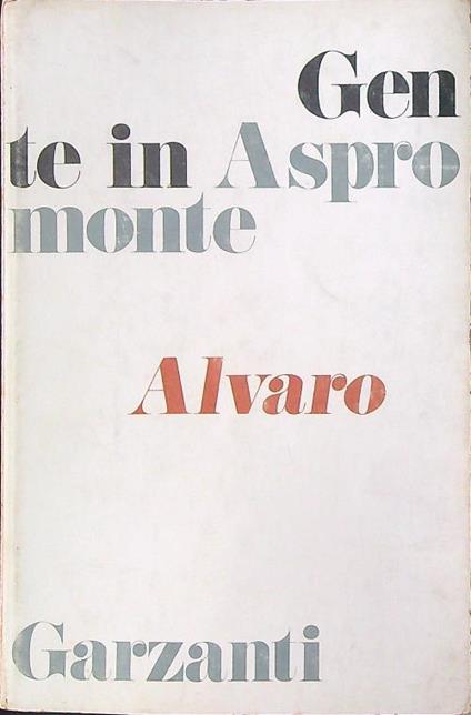 Gente in Aspromonte - Alvaro - copertina