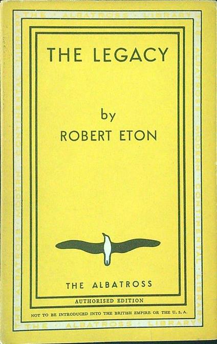 The  legacy - Robert Eton - copertina