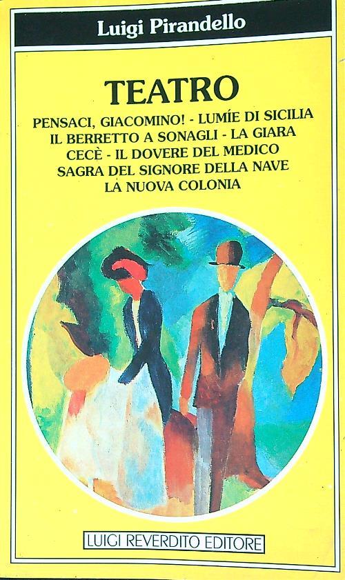 Teatro - Luigi Pirandello - copertina