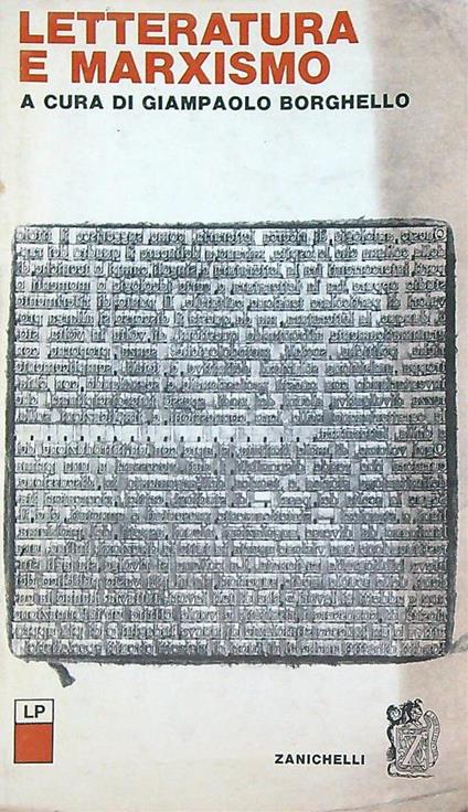 Letteratura e marxismo - Giampaolo Borghello - copertina