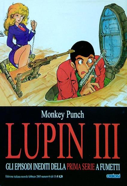 Lupin III N. 6/Febbraio 2003 - Monkey Punchm - copertina