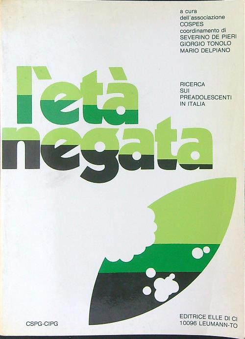 L' età negata - copertina