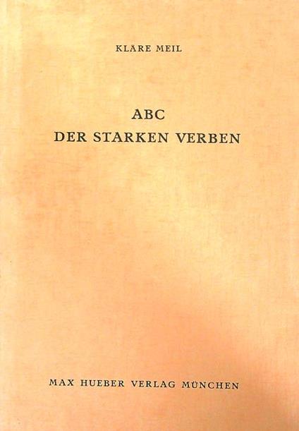 ABC Der Starken Verben - Klare Meil - copertina