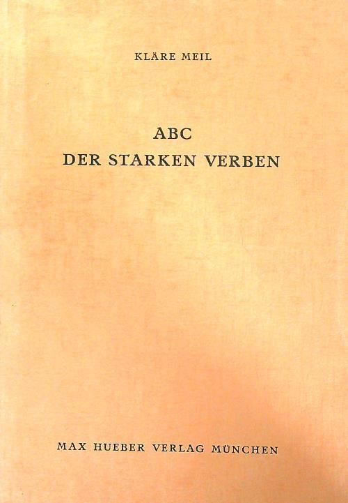ABC Der Starken Verben - Klare Meil - copertina