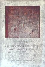 Les Mentions religieuses dans les tablettes myceniennes